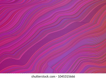 Vector warped lines colorful background. Modern abstract creative backdrop with multicolor variable width stripes. Twisted stripes optical illusion. 