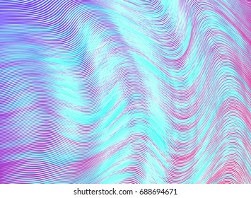 Vector warped lines colorful background. Modern abstract creative striped backdrop. Wavy texture.