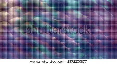 Vector warped lines colorful iridescent background. Modern abstract creative backdrop with rainbow colored variable width stripes. Twisted stripes optical illusion. Moire waves. 