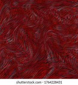 Vector warped lines surrealistic background. Modern abstract creative illustration with wavy stripes. Twisted stripes optical illusion. Moire waves