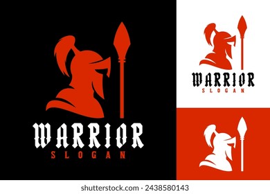 Vector Warrior Helmet Knight Logo Design