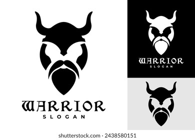 Vector Warrior Helmet Knight Logo Design