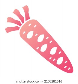 Vector Wasabi Glyph Gradient Icon Design
