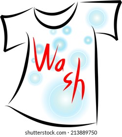 vector wash clothes icon and logo