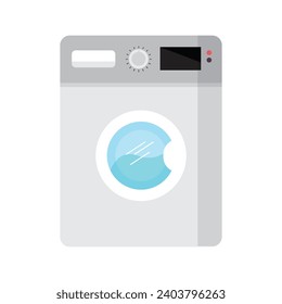 Vector washing machine. flat style. vector, laundary day.