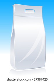 vector washing powder (dog, cat food) package.