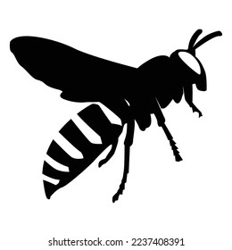 diseño de icono de logotipo de wasp vectorial