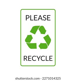 Signo del logotipo de residuos vectores. Icono de concepto de reutilización del símbolo de reciclaje terrestre de flecha