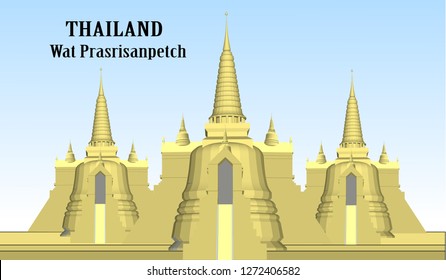 vector Wat Prasri Sanpetch