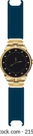 Vector watch clock illustration, Social media watch icon, symbol free download.