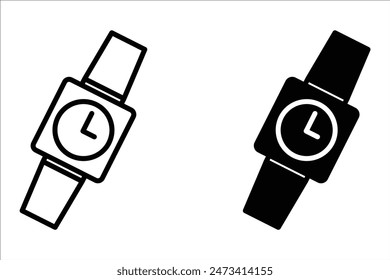 Icono de reloj de Vector. Ilustración de reloj