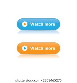 Vector Watch More Buttons on White Background