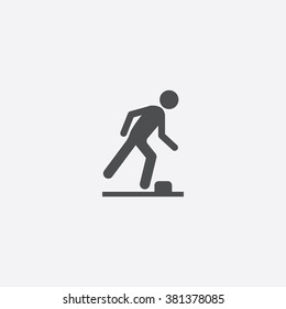 Vector watch your step Icon
