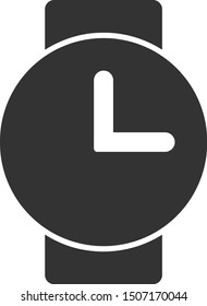 Vector watches flat icon. Vector pictogram style is a flat symbol watches icon on a white background.