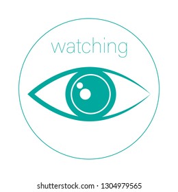
vector watching logo