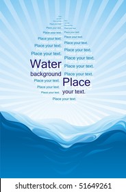 Vector water background.