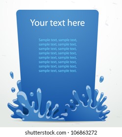Vector water  banner