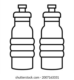Vektorwasserflaschen - Leitbild-Design
