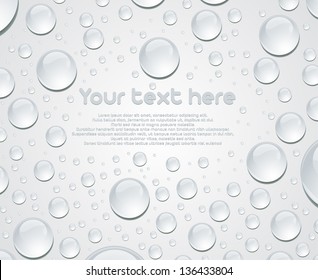 Vector water bubble background eps10