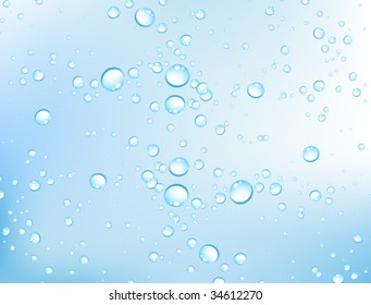 Vector water bubbles