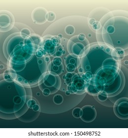 Vector water bubbles abstract background  EPS 10