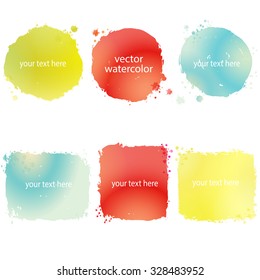 Vektorillustration-Aquarellbanner