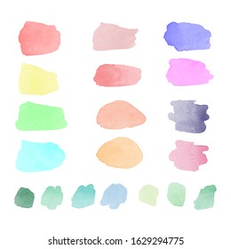 Vector water color brush stroke for design.