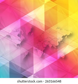 Vector water color cloud. There is blank place for your text.