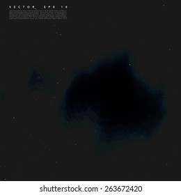 Vector water color cloud. There is blank place for your text.