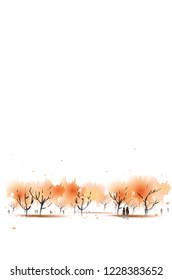 vector water colour on outdoor background