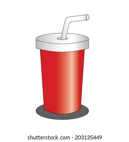 Vector of water cup