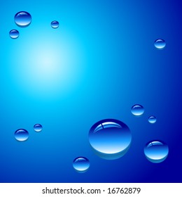 Vector water drop background