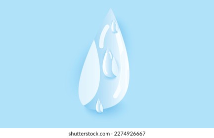diseño de caída de agua vectorial. nuevo diseño 2023 