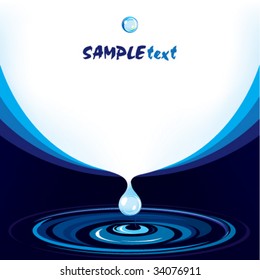 Vector water drop design template series