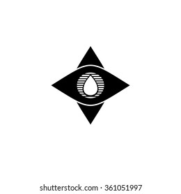 Vector of water drop icon. Business icon for the company.  May be used in ecological, medical, chemical, food and oil design. Business icon for the other company. Illustration.