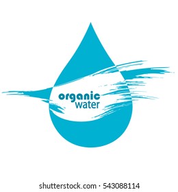 Vector water drop icon or logo