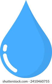 vectores de una gota de agua. líquido, agua, azul