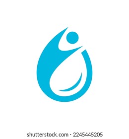 vector water drop logo design
