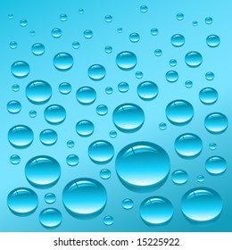 Vector water drops