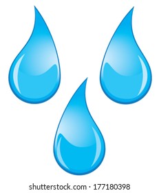 vector water drops