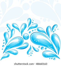 Vector Water Drops.