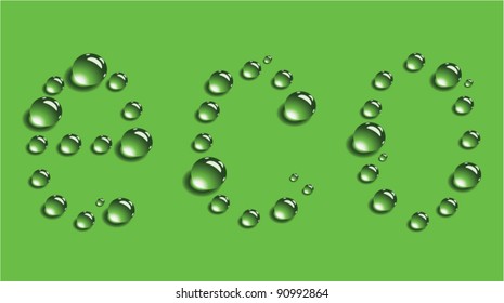 vector water drops