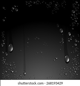 Vector de agua cae al fondo.