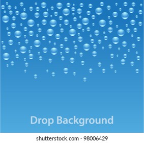 Vector water drops background