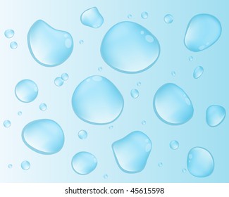 Vector water drops background for design use