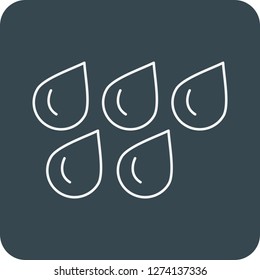 vector water drops icon