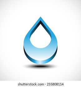 Vector Water Drops Icon. Vector illustration