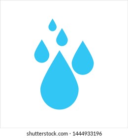 vector water drops illustration, nature icon.