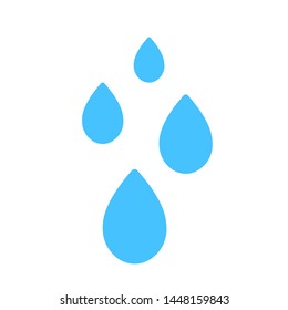 vector water drops illustration, nature icon - water raindrops