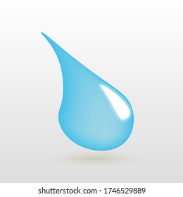vector water drops illustration, nature icon - water raindrops